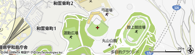 丸山公園野球場周辺の地図
