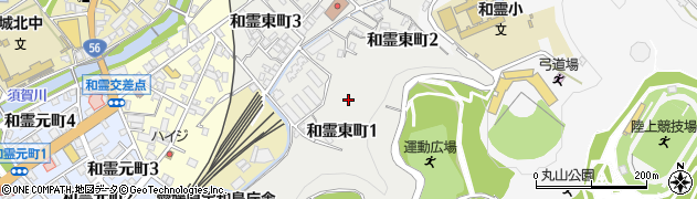 愛媛県宇和島市和霊東町周辺の地図