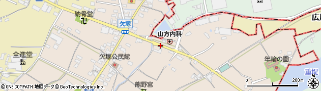 山方内科医院周辺の地図
