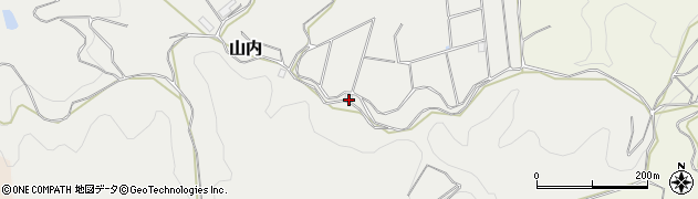 福岡県八女市山内1247周辺の地図