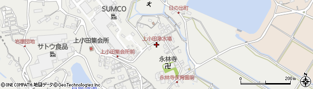 上小田浄水場周辺の地図