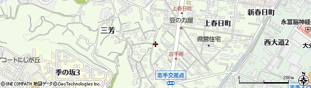 大分県大分市三芳2067周辺の地図