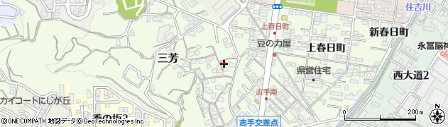 大分県大分市三芳2073周辺の地図