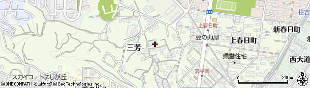 大分県大分市三芳2093周辺の地図