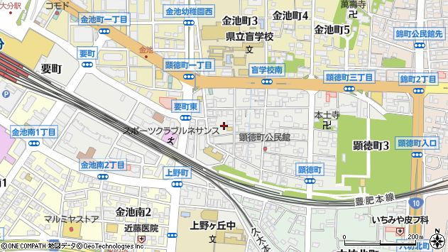 〒870-0025 大分県大分市顕徳町の地図