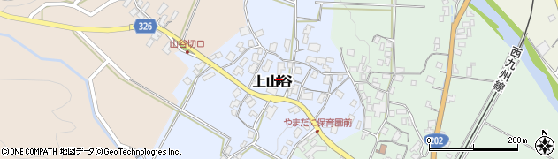 佐賀県西松浦郡有田町上山谷周辺の地図