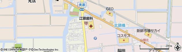 マルキョウ北川副店周辺の地図