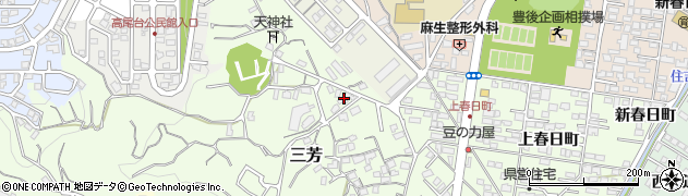 大分県大分市三芳2084周辺の地図