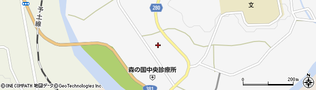 愛媛県北宇和郡松野町延野々1458周辺の地図
