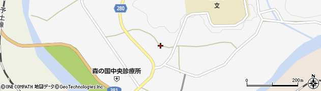 愛媛県北宇和郡松野町延野々1797周辺の地図