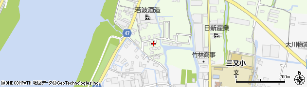 福岡県大川市鐘ケ江770周辺の地図