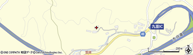 大分県玖珠郡九重町右田1135周辺の地図