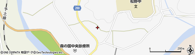 愛媛県北宇和郡松野町延野々1803周辺の地図