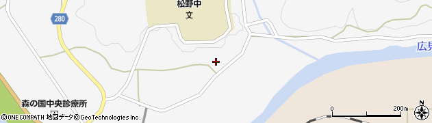 愛媛県北宇和郡松野町延野々1700周辺の地図