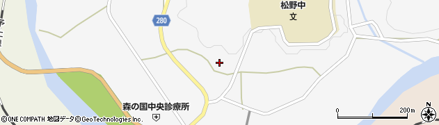愛媛県北宇和郡松野町延野々1812周辺の地図