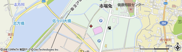 長崎県北松浦郡佐々町市場免周辺の地図