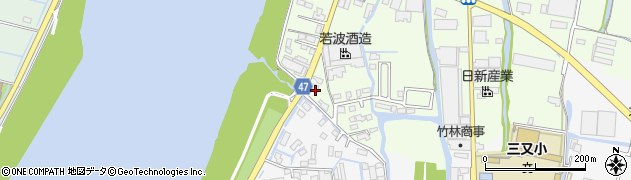 福岡県大川市鐘ケ江758周辺の地図