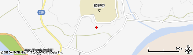 愛媛県北宇和郡松野町延野々1906周辺の地図