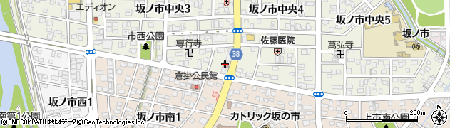 坂ノ市郵便局周辺の地図