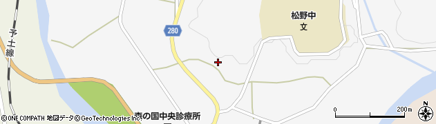 愛媛県北宇和郡松野町延野々1811周辺の地図