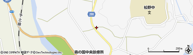 愛媛県北宇和郡松野町延野々1806周辺の地図