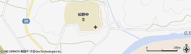 愛媛県北宇和郡松野町延野々1911周辺の地図