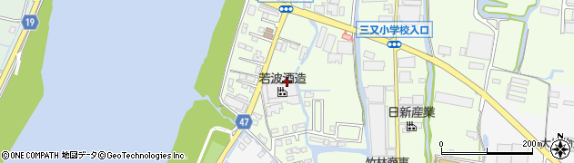 福岡県大川市鐘ケ江750周辺の地図