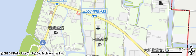 福岡県大川市鐘ケ江705周辺の地図