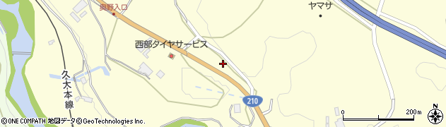 大分県玖珠郡九重町右田1955周辺の地図