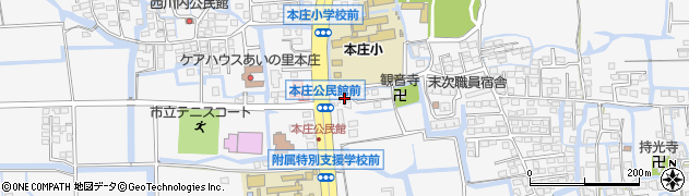 佐賀県佐賀市本庄町本庄129周辺の地図