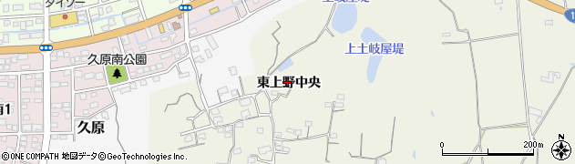 大分県大分市東上野東上野中央周辺の地図