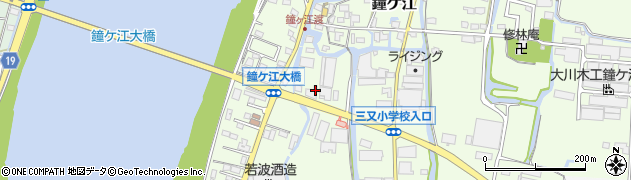 福岡県大川市鐘ケ江651周辺の地図