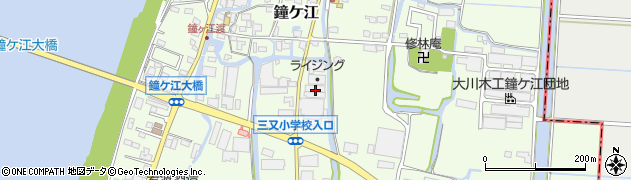 福岡県大川市鐘ケ江682周辺の地図