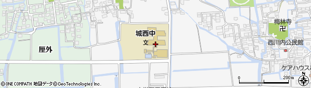 佐賀市立城西中学校周辺の地図