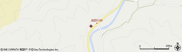 愛媛県北宇和郡松野町奥野川422周辺の地図