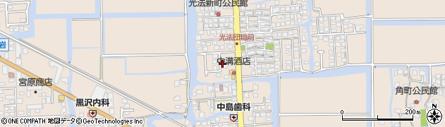 佐賀県佐賀市北川副町周辺の地図