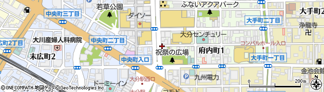 Ａｇｕｈａｉｒ　大分府内町周辺の地図
