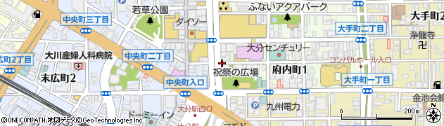 アグ ヘアー カハラ 大分駅前店(Agu hair kahala)周辺の地図