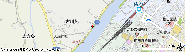 長崎県北松浦郡佐々町古川免252周辺の地図