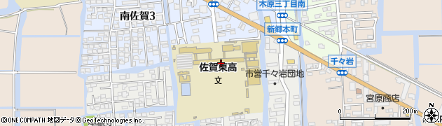 佐賀県　高等学校体育連盟周辺の地図