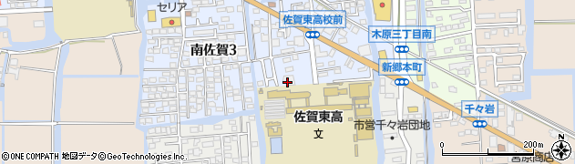 佐賀県立　佐賀東高等学校不知火同窓会事務局周辺の地図