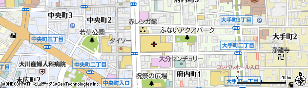 北野エーストキハ大分店周辺の地図