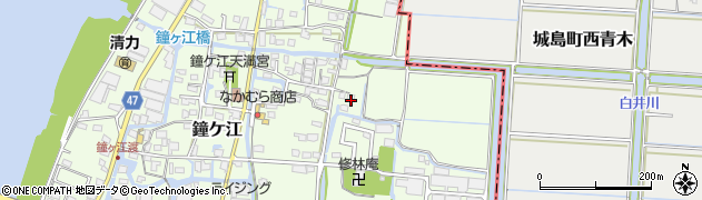 福岡県大川市鐘ケ江484周辺の地図