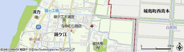 福岡県大川市鐘ケ江483周辺の地図