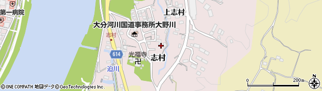 大分県大分市志村周辺の地図