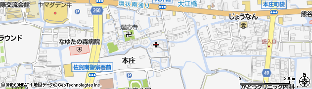 佐賀県佐賀市本庄町本庄40周辺の地図