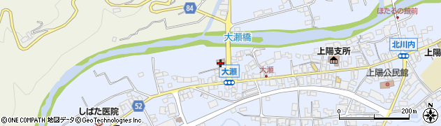 上陽郵便局周辺の地図