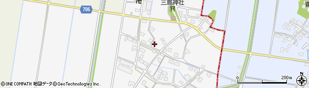福岡県久留米市三潴町西牟田2126周辺の地図