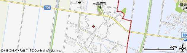 福岡県久留米市三潴町西牟田2092周辺の地図