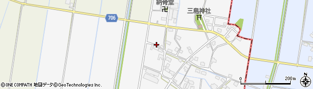 福岡県久留米市三潴町西牟田2219周辺の地図